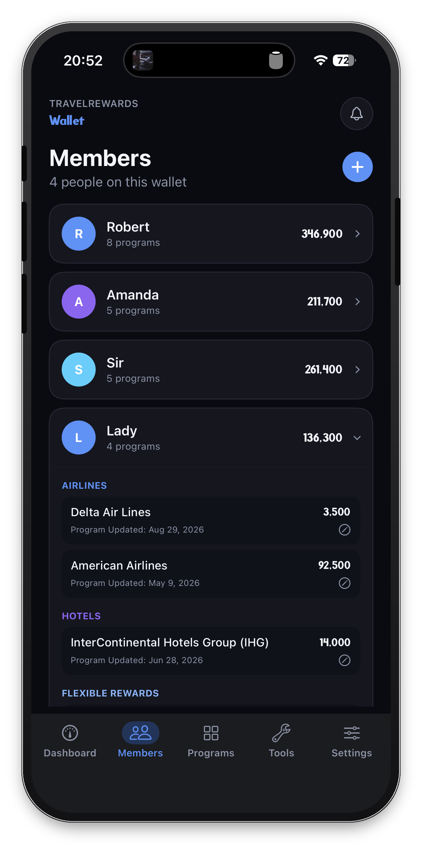 TravelRewards Wallet screenshot